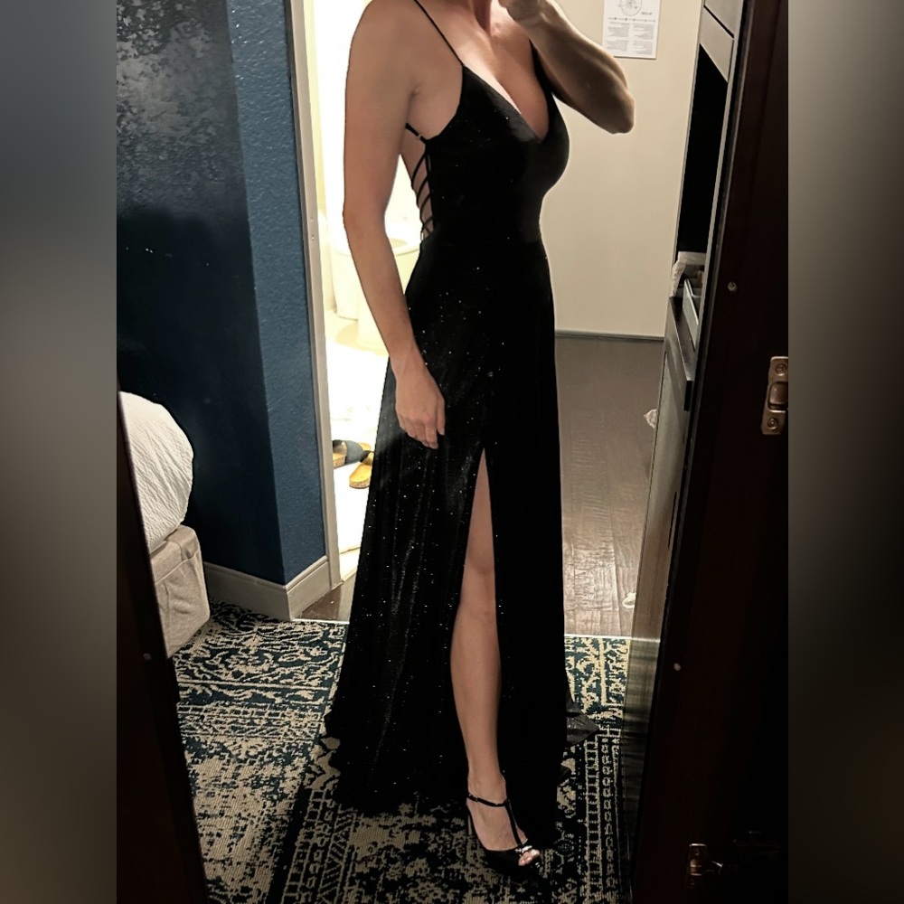 Elegant Black Sparkle Gown